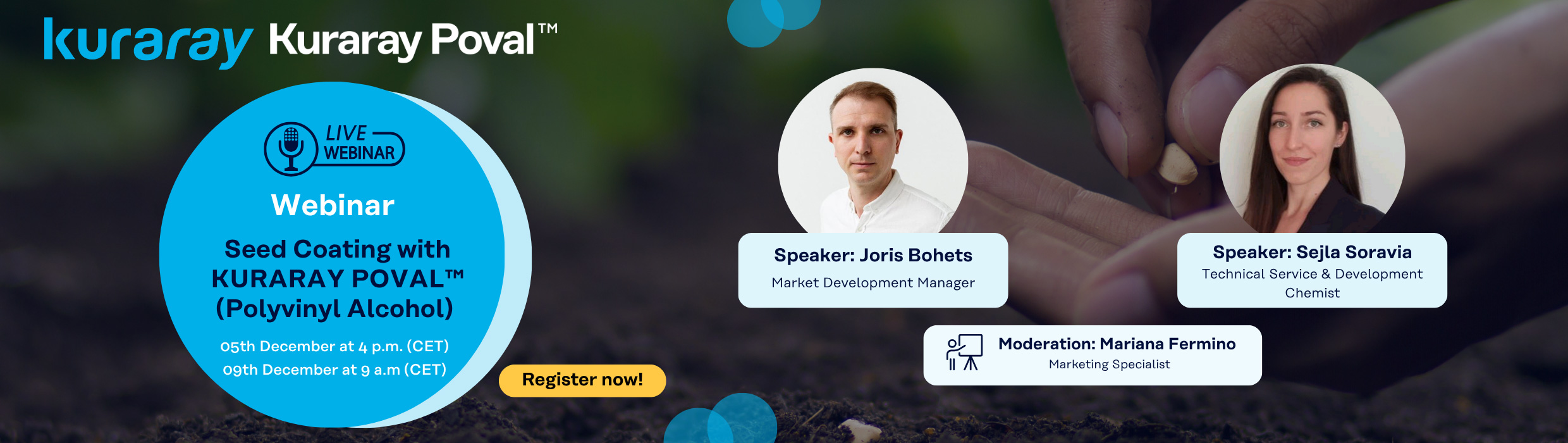 Webinar: Seed Coating with KURARAY POVAL™ (Polyinyl Alcohol)