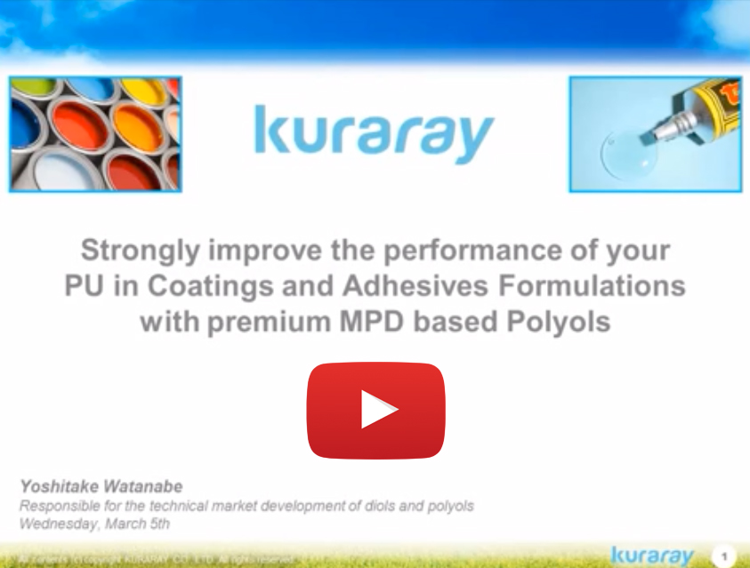 Strongly improve the performance of your PU in Coatings and Adhesives Formulations with premium MPD based Polyols